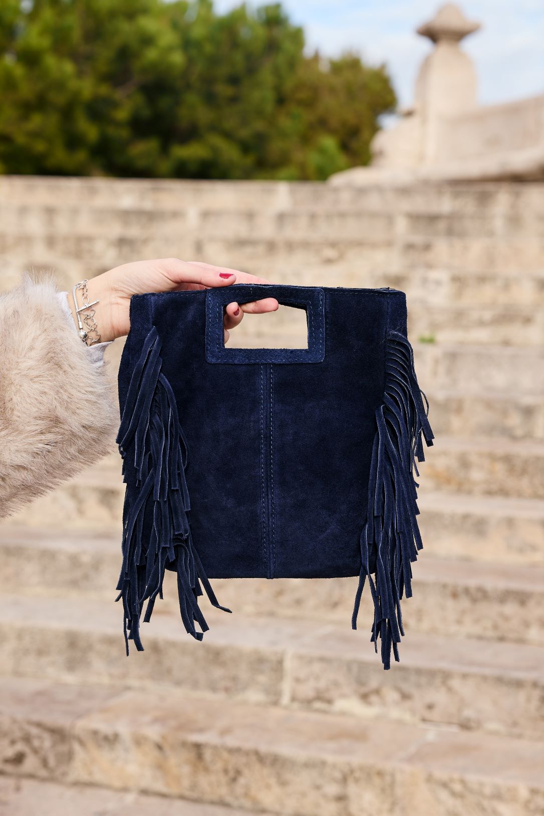 Bolso Renata diseñado en Italia con personalización artesanal