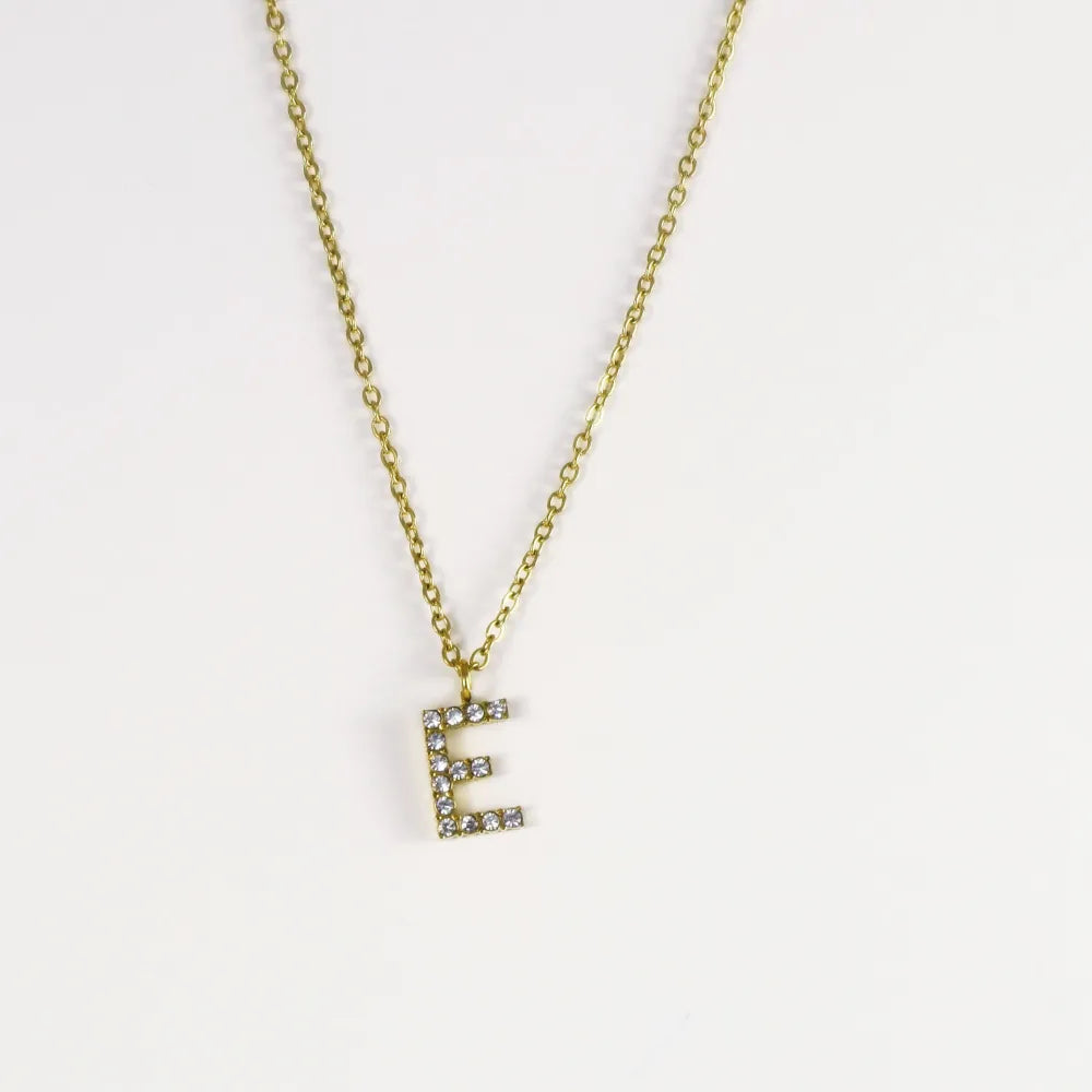 Collar Dorado con Inicial Personalizada-Medium