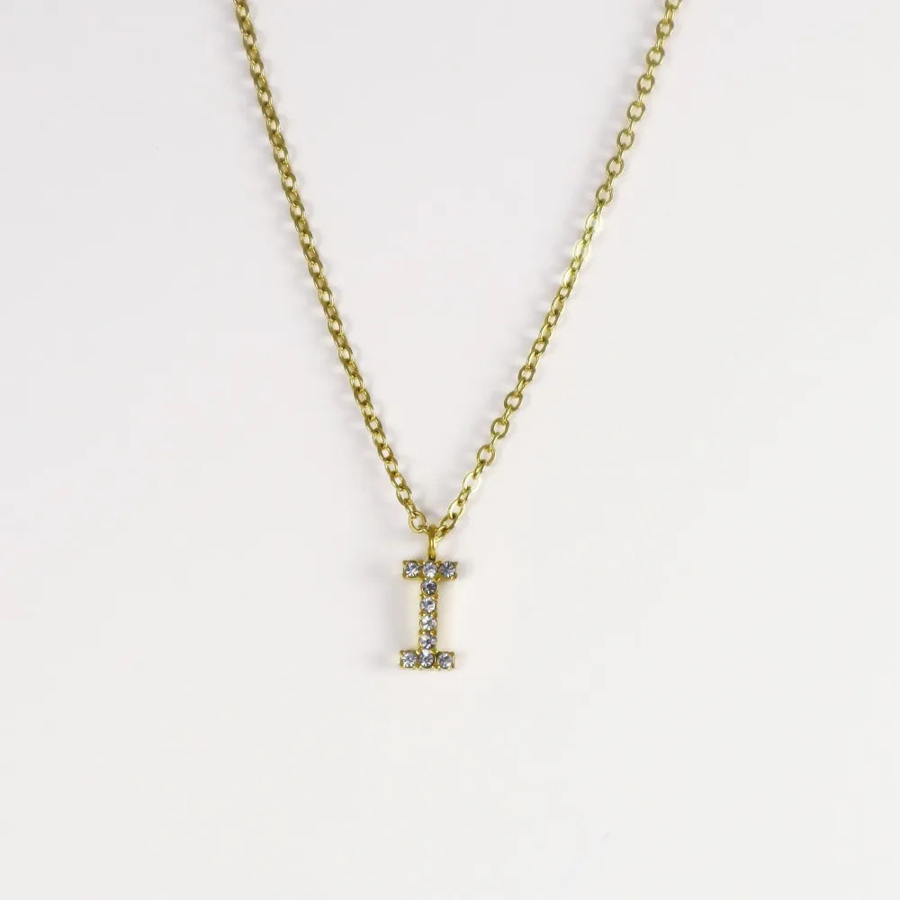 Collar Dorado con Inicial Personalizada-Medium