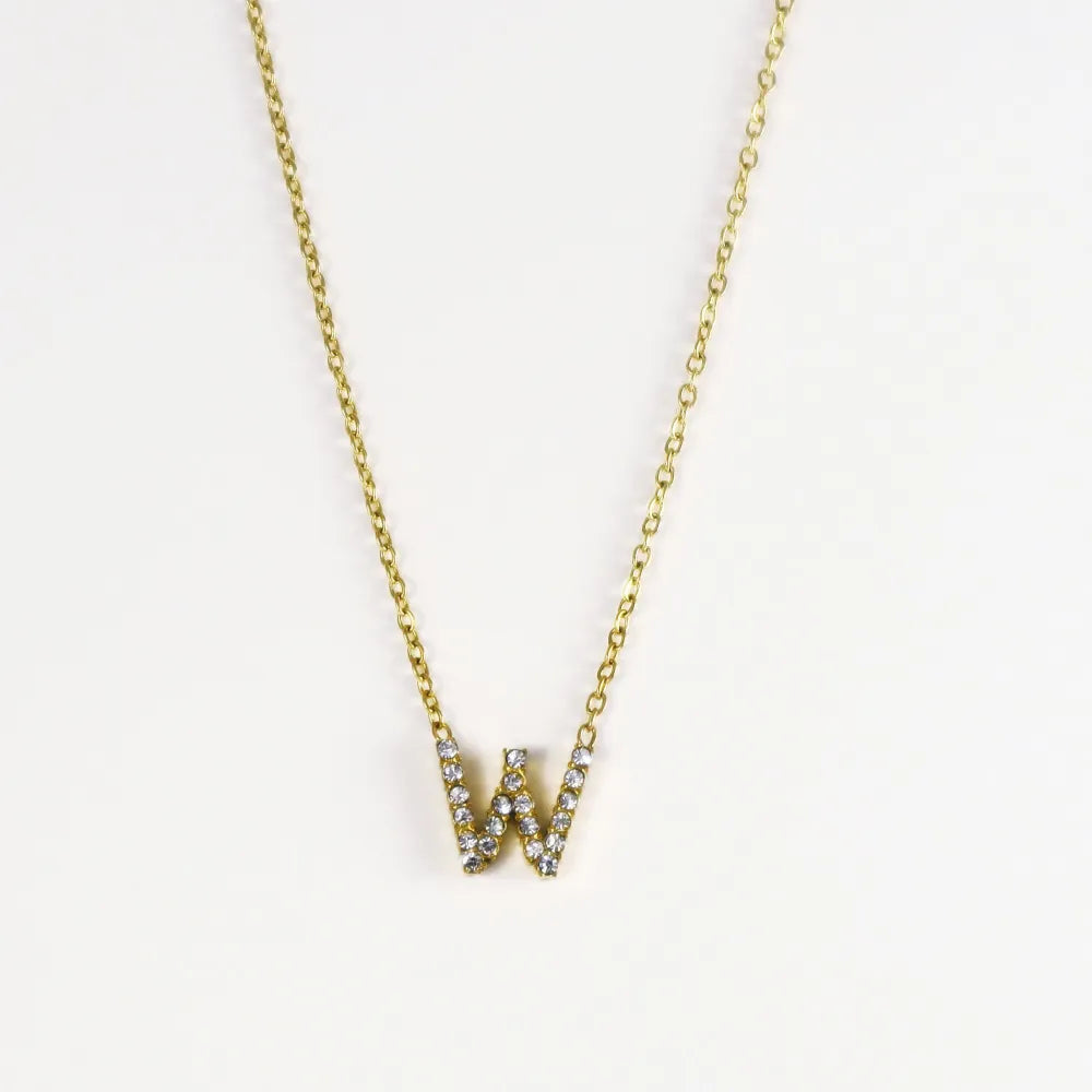 Collar Dorado con Inicial Personalizada-Medium