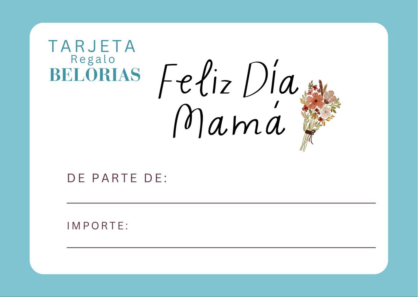 Tarjeta de Regalo Belorias
