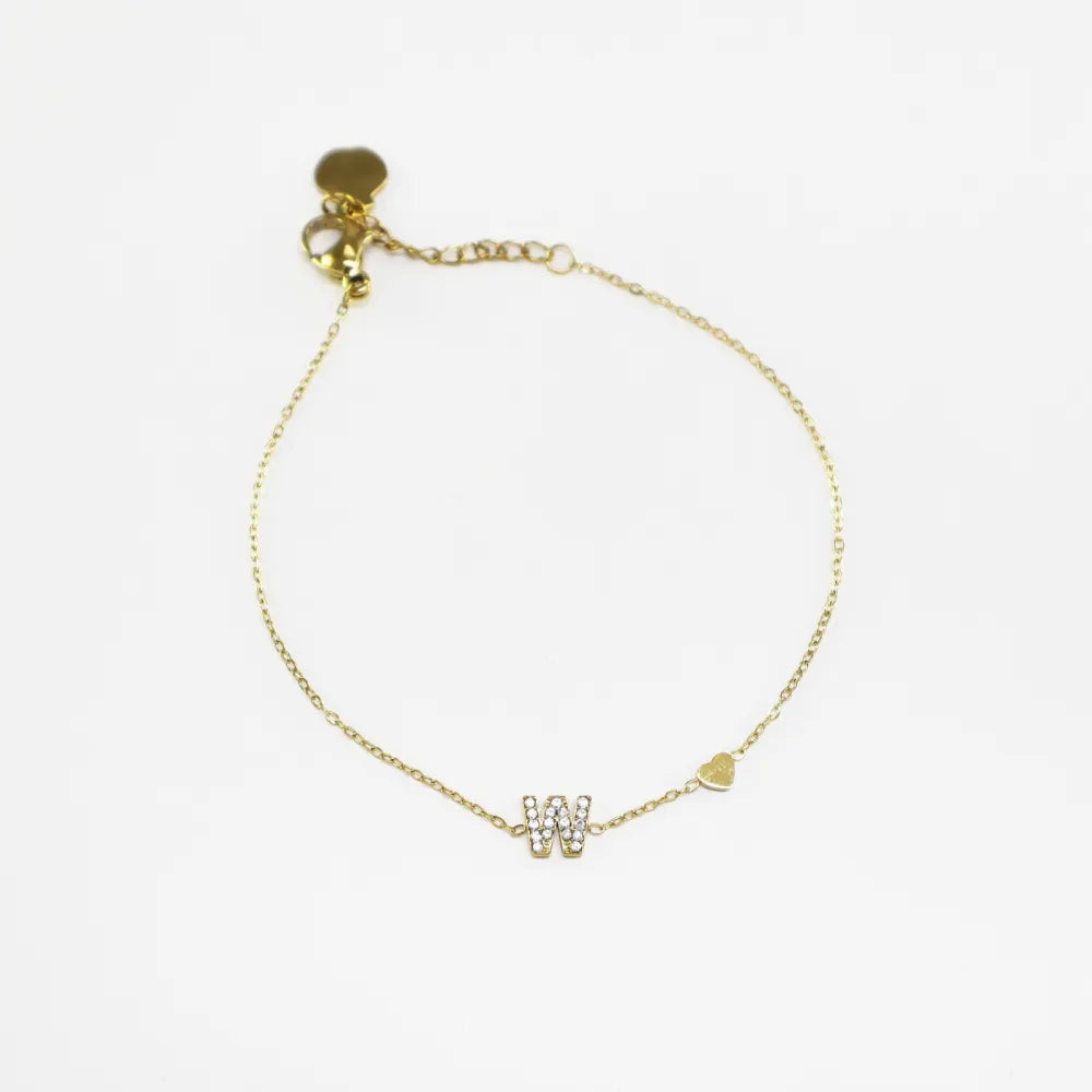 Pulsera Dorada con Inicial Personalizada