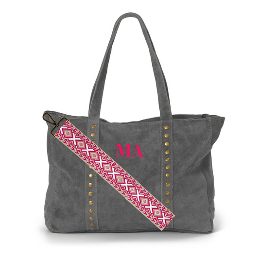 Set Ana y Luna: Manzoni Gris Fucsia