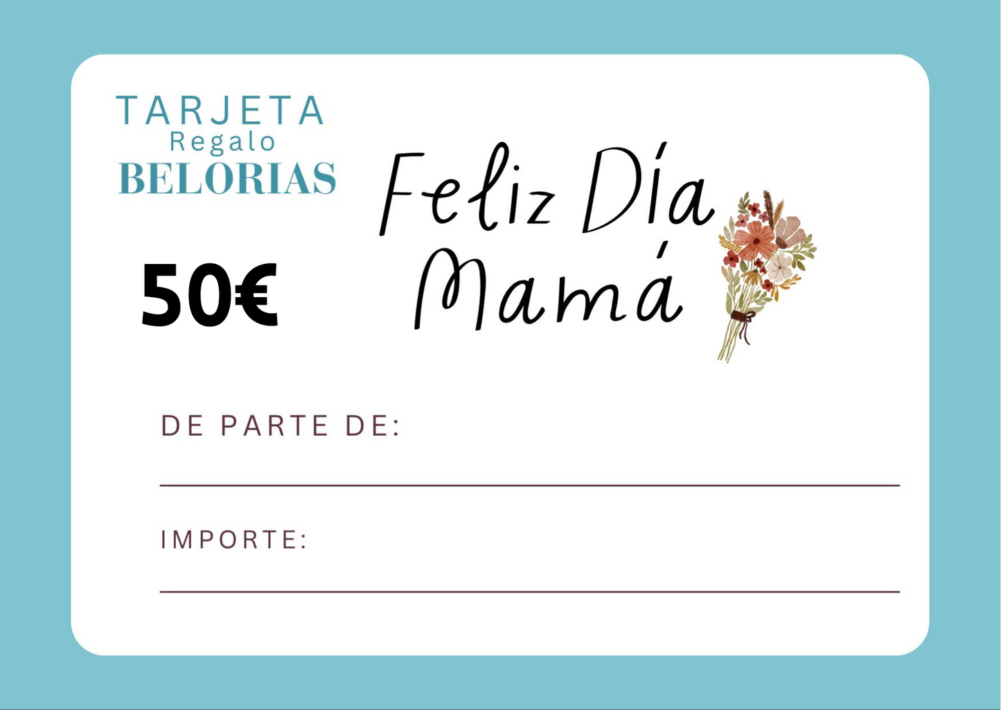 Tarjeta de Regalo Belorias