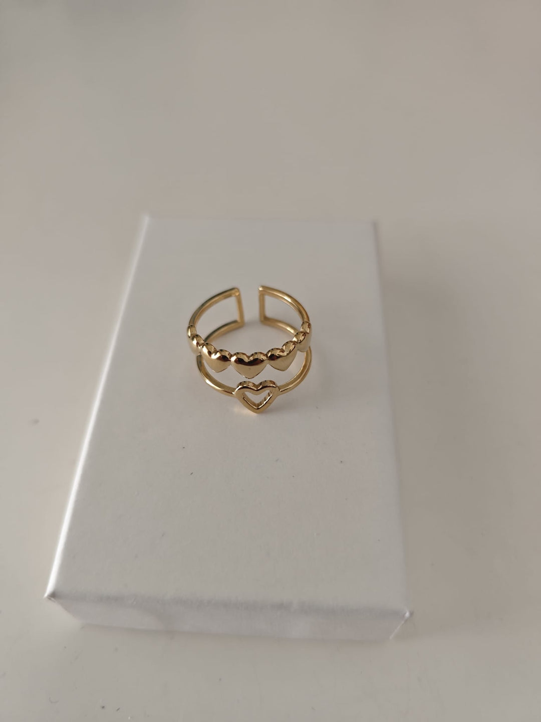 Anillo Love Dorado autentico enamorados fino elegante mujer novia pareja unico