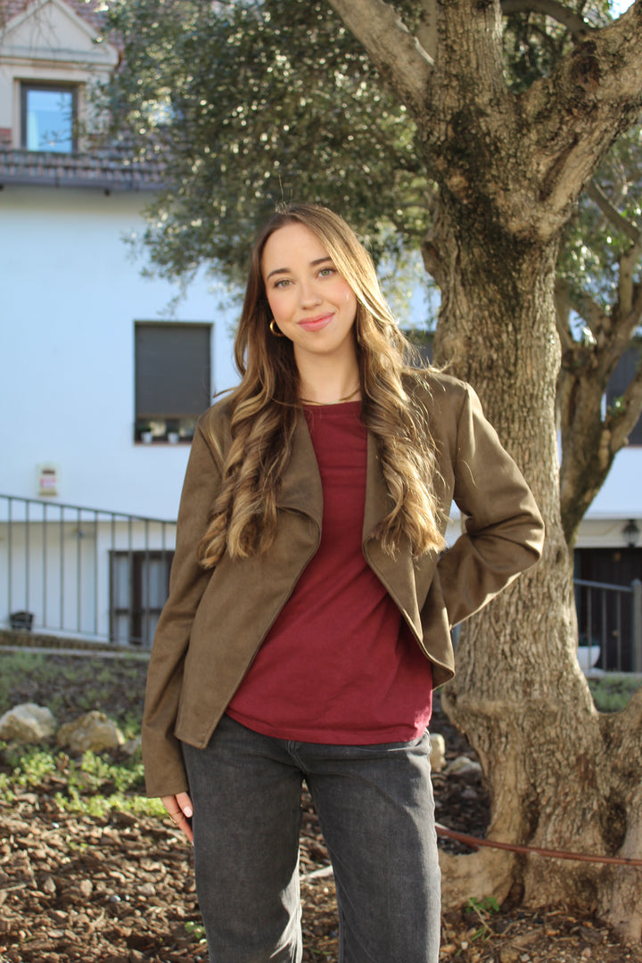 Chaqueta Ante Green