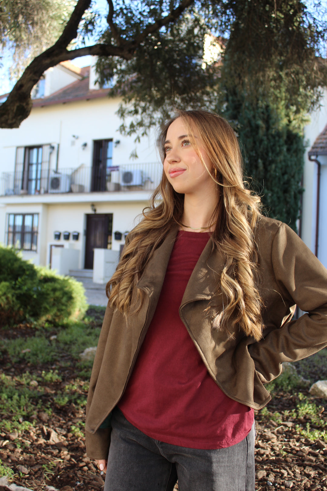 Chaqueta Ante Green