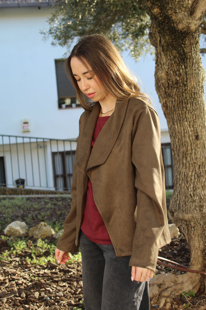 Chaqueta Ante Green