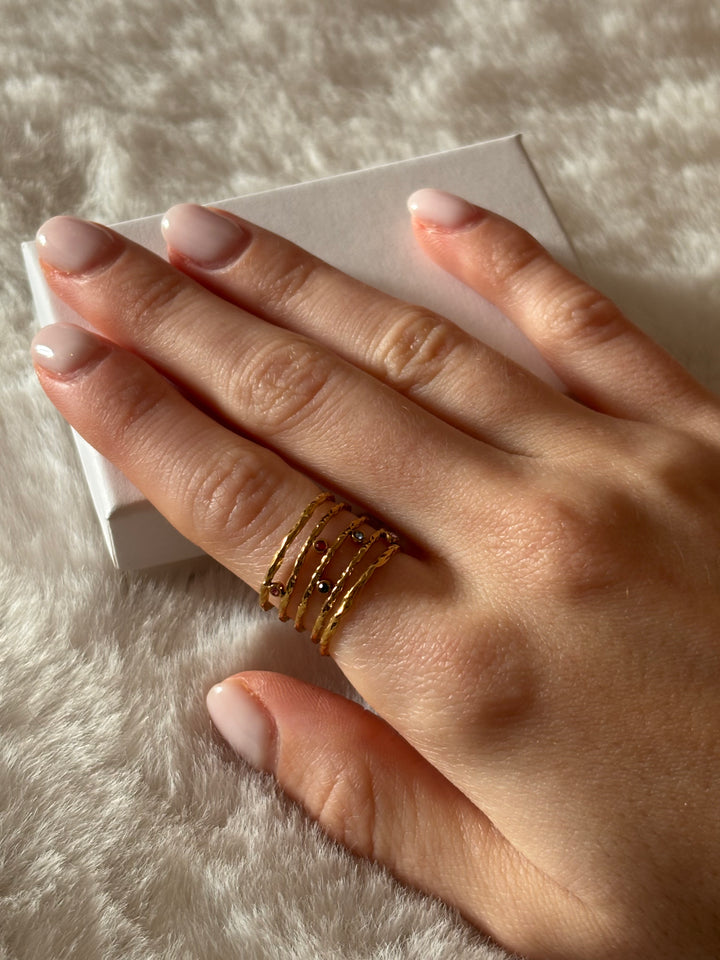 Anillo Birds Dorado