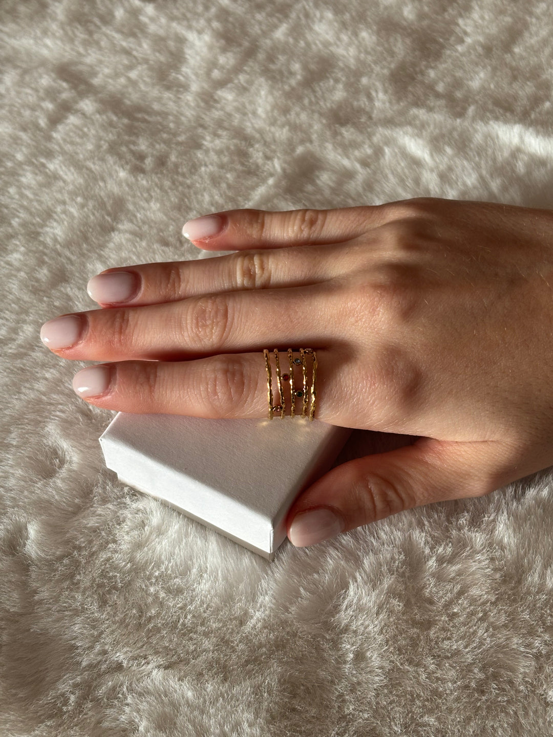 Anillo Birds Dorado