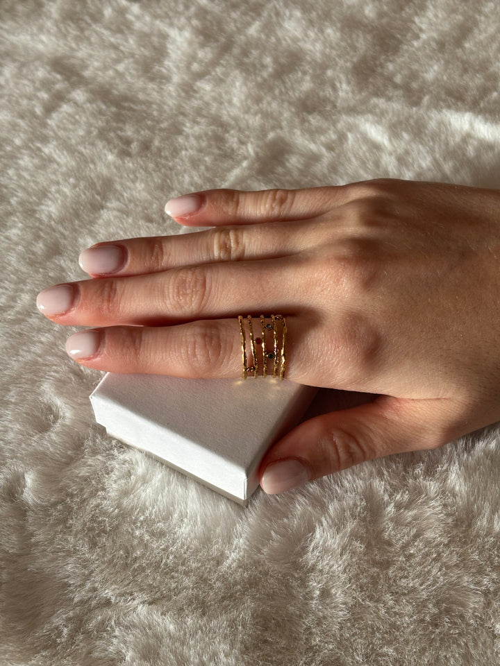 Anillo Birds Dorado