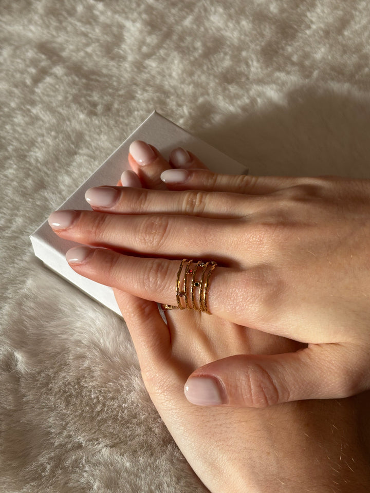Anillo Birds Dorado