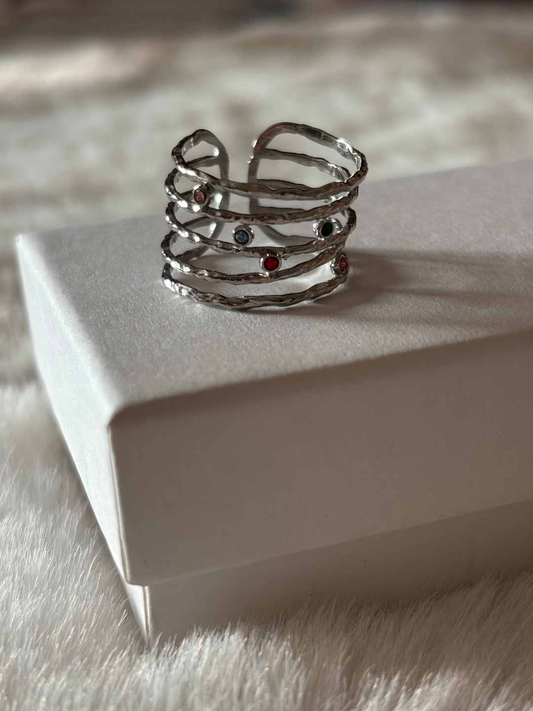 Anillo Birds Plateado