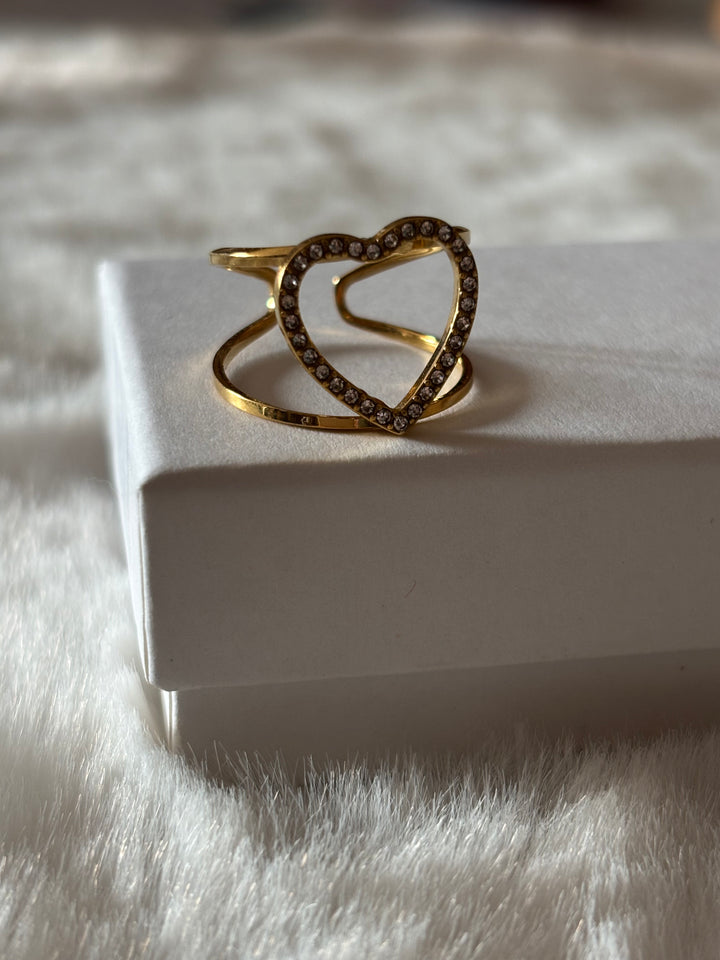 Anillo Heart Dorado