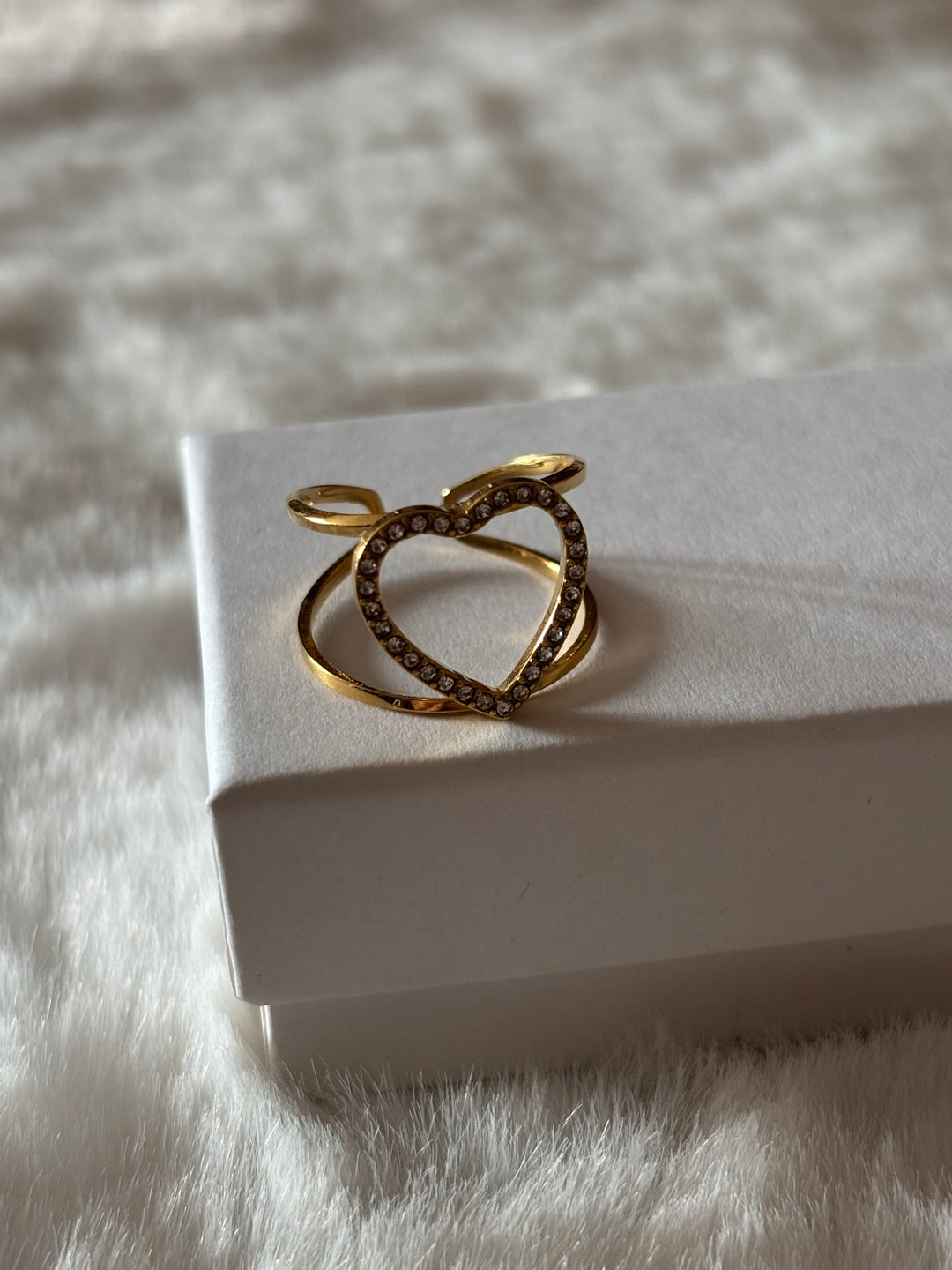 Anillo Heart Dorado