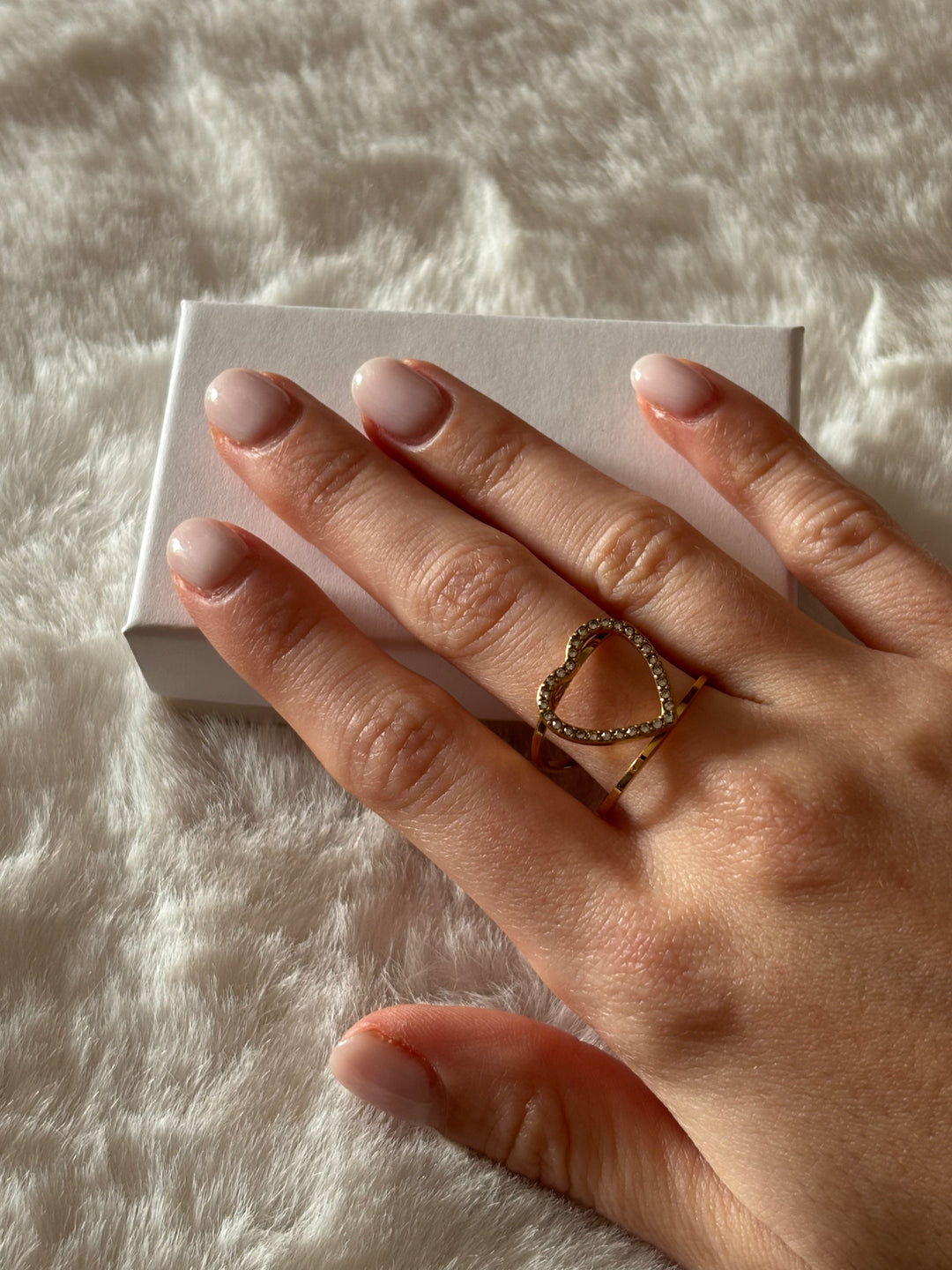 Anillo Heart Dorado