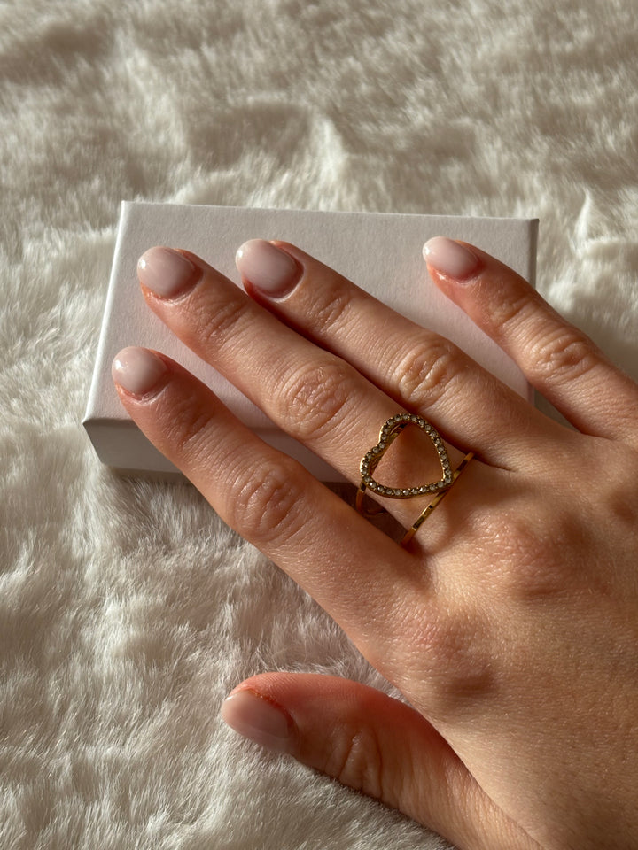 Anillo Heart Dorado