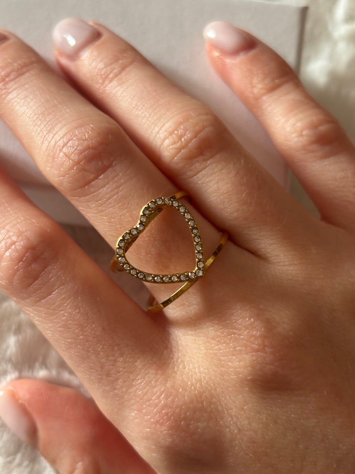 Anillo Heart Dorado