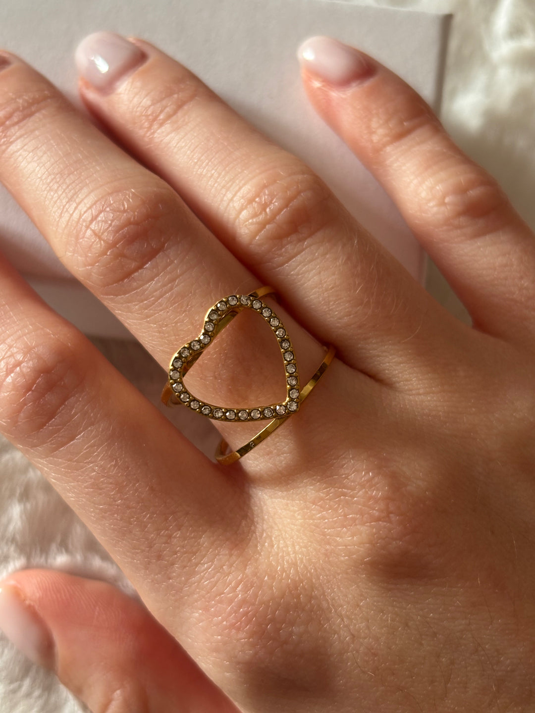 Anillo Heart Dorado