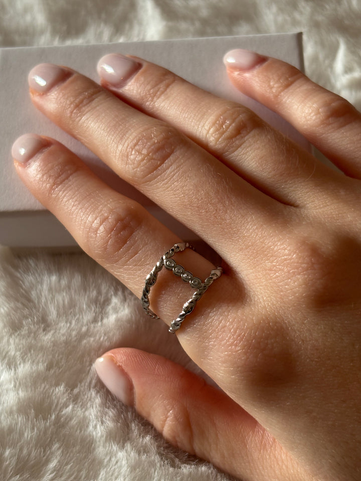Anillo Elisa Plateado