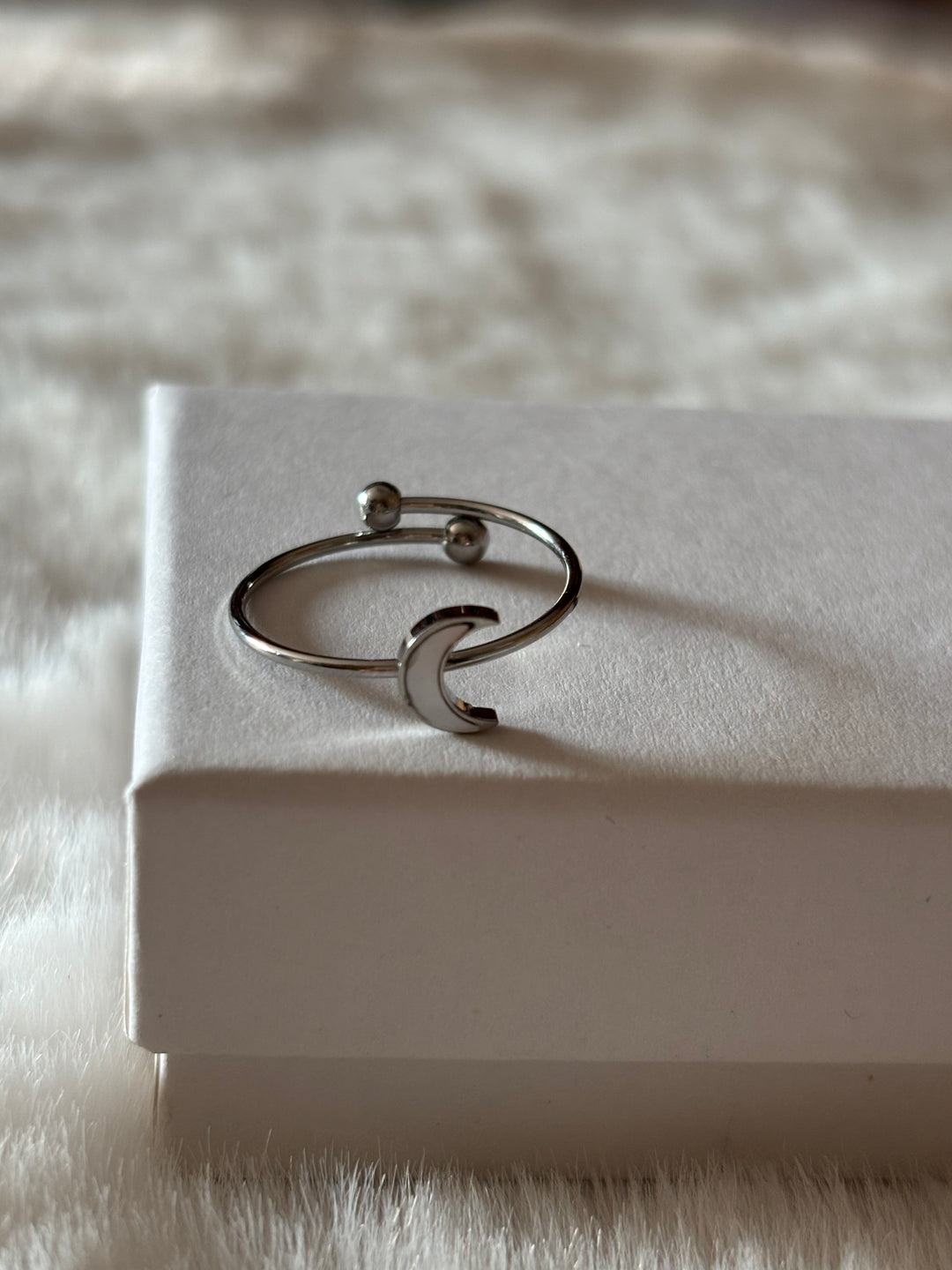 Anillo Moon Plateado