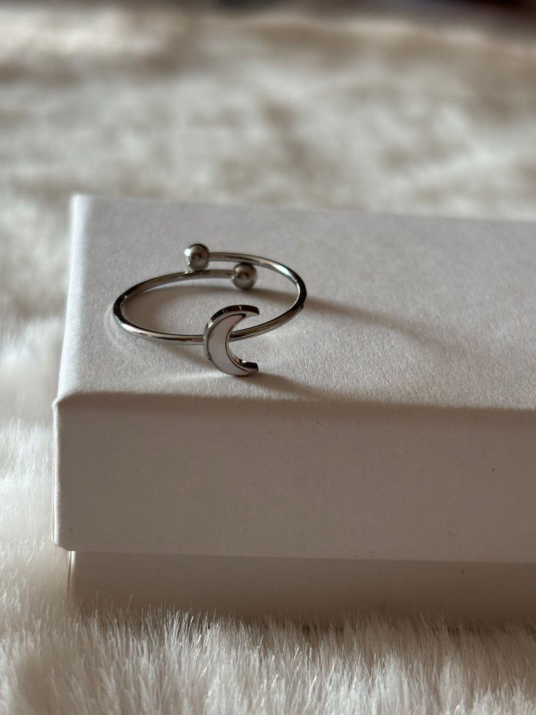 Anillo Moon Plateado