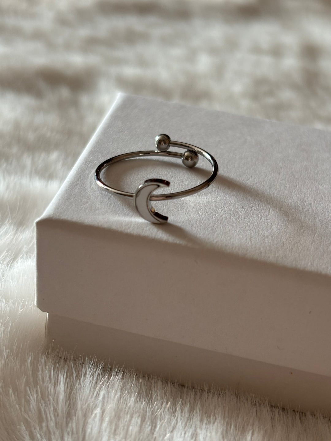 Anillo Moon Plateado