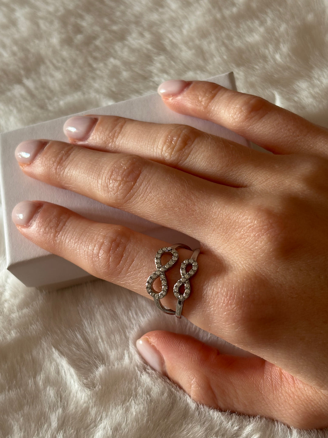 Anillo Infinity Plateado