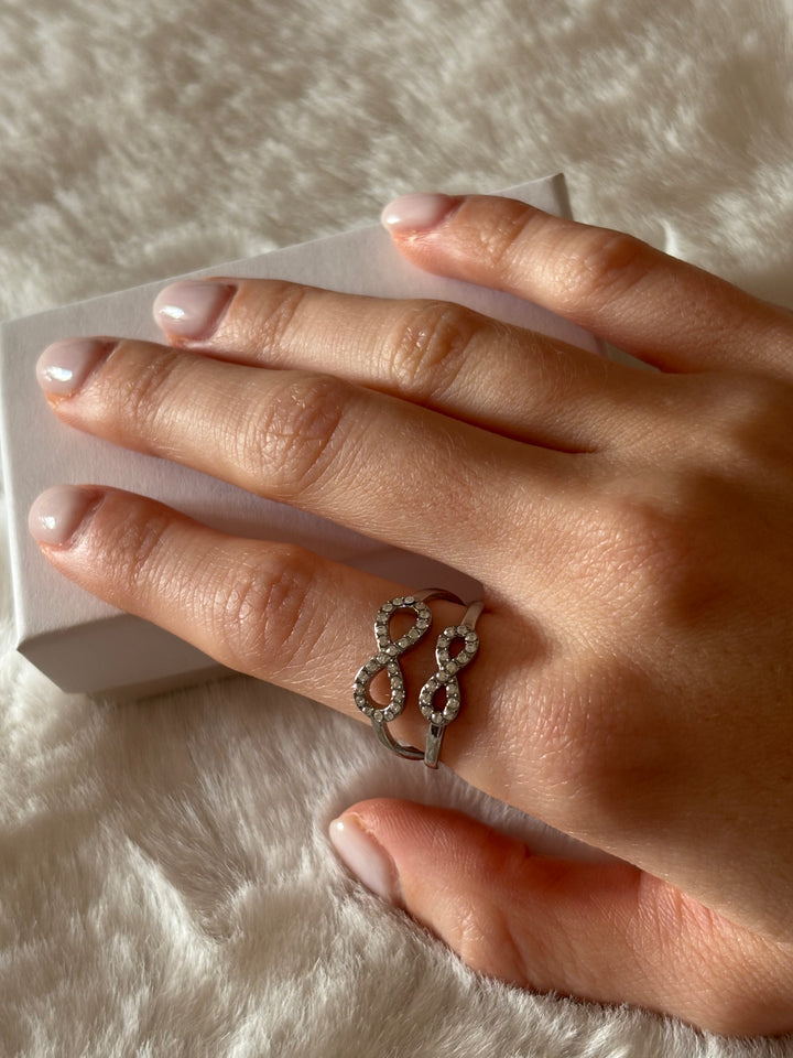 Anillo Infinity Plateado