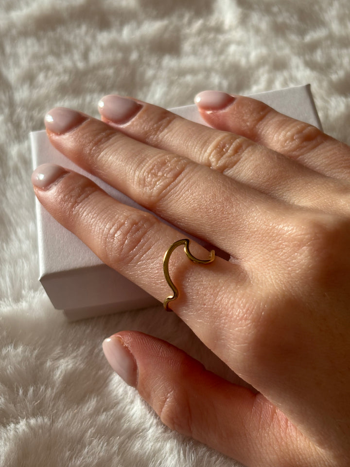 Anillo Verso Dorado