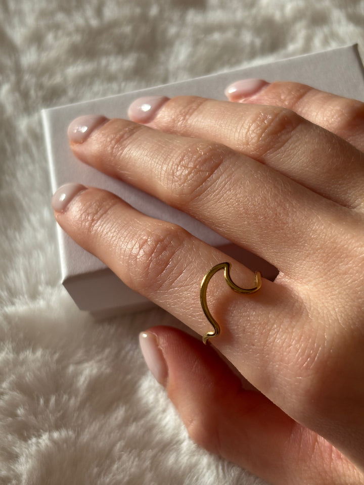 Anillo Verso Dorado
