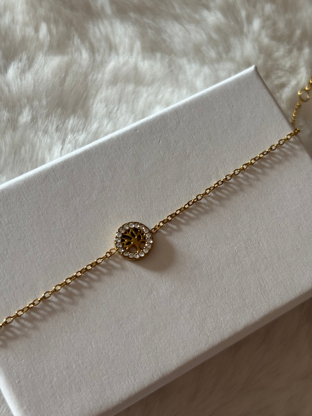 Pulsera Árbol Vida Dorada