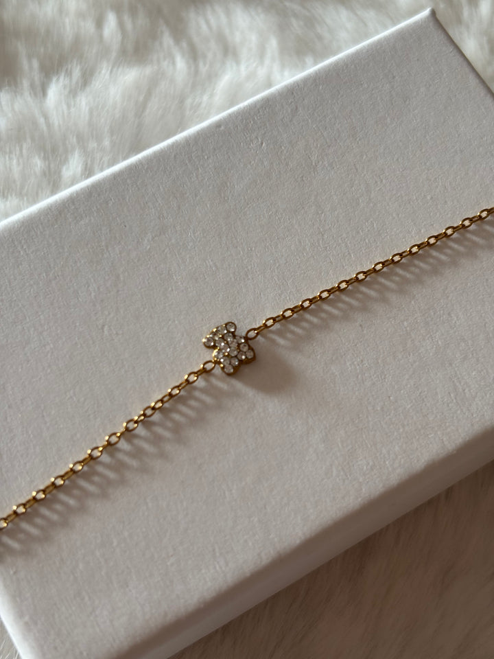 Pulsera Oso Dorada