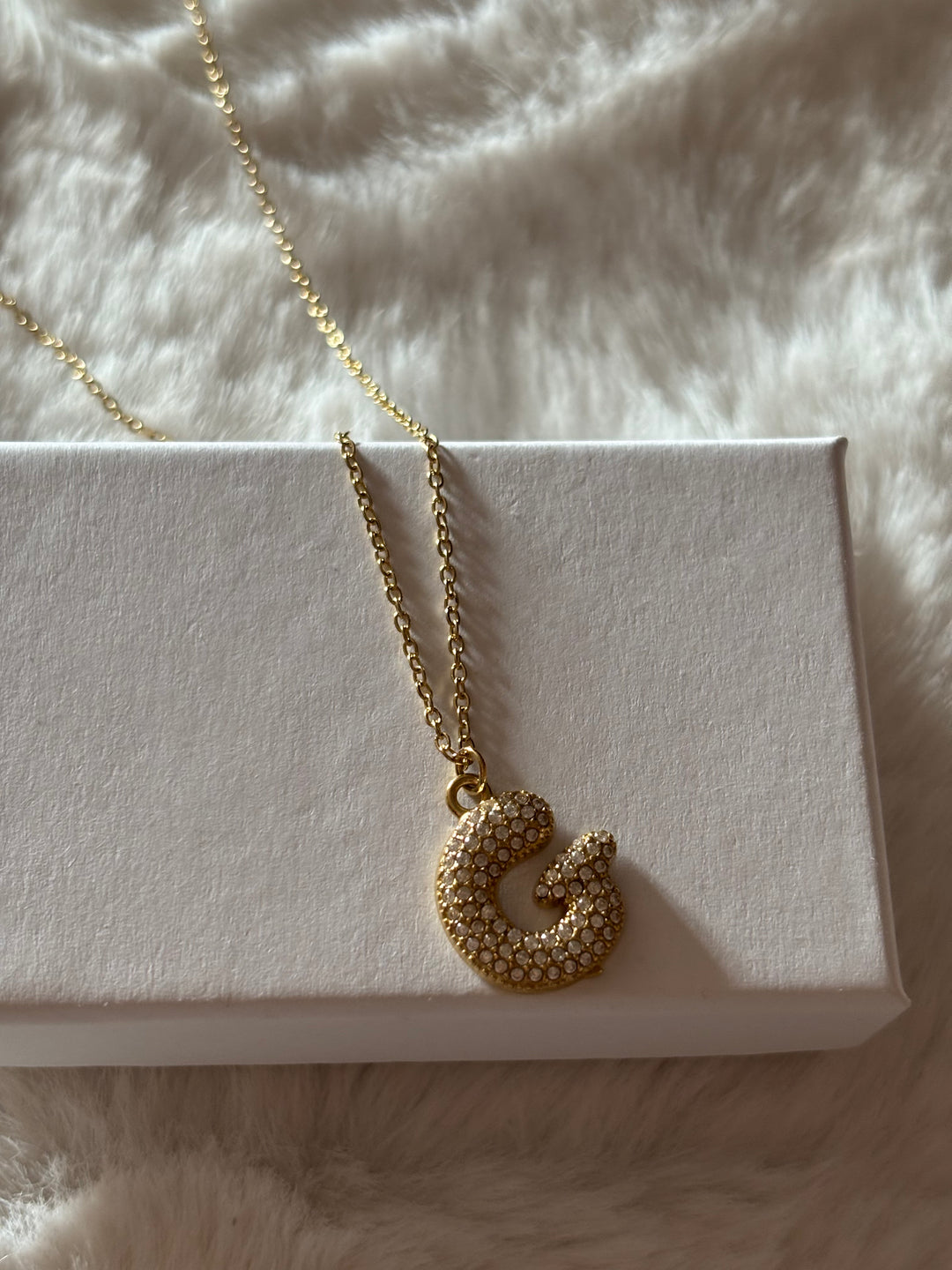 Colgante Dorado con Inicial Personalizada-Big