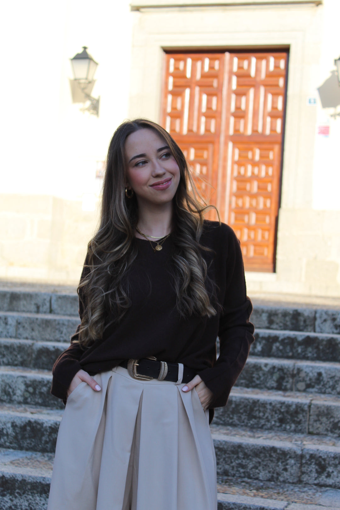 Pantalón Midi Fluido