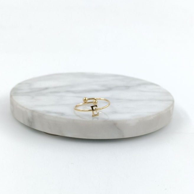 Anillo Dorado Inicial Personalizada - Belorias