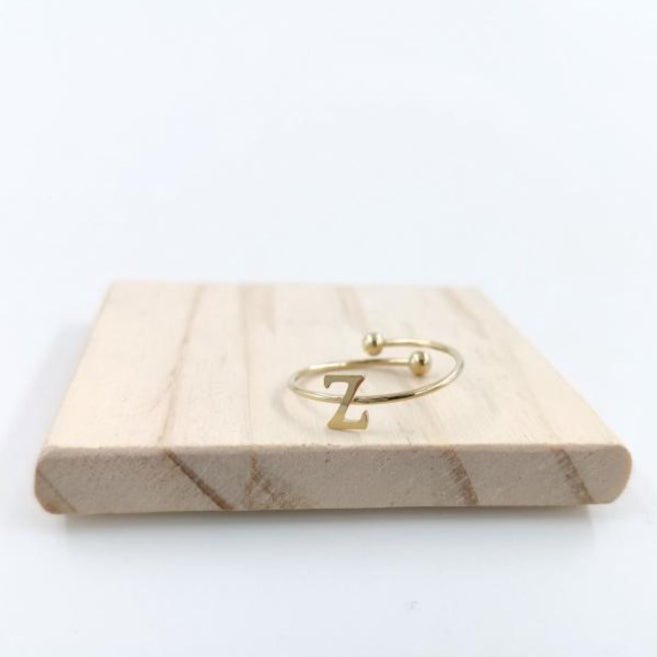 Anillo Dorado Inicial Personalizada - Belorias