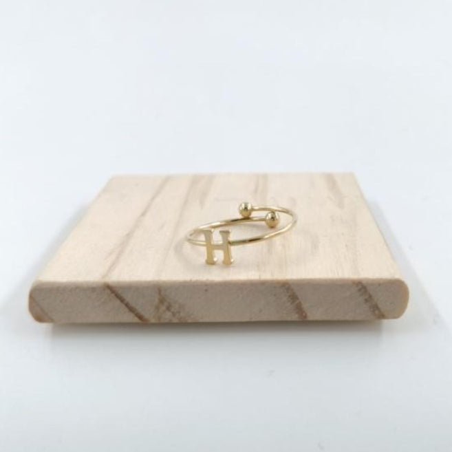 Anillo Dorado Inicial Personalizada - Belorias