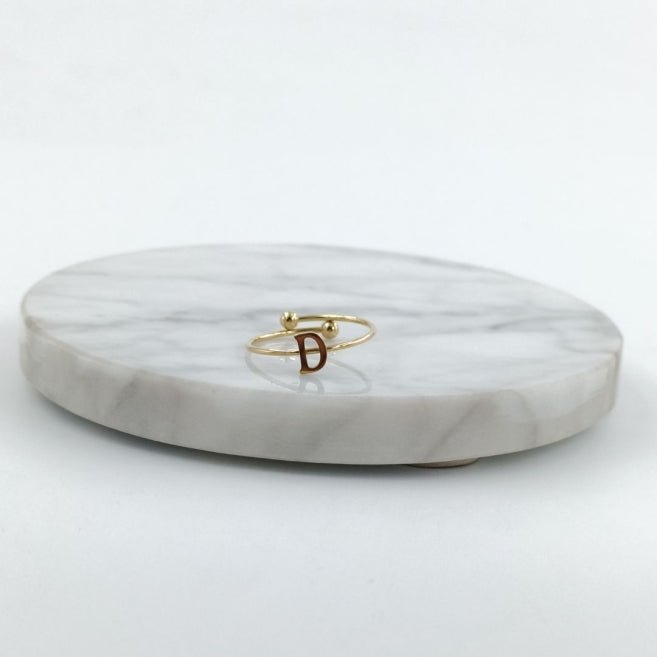 Anillo Dorado Inicial Personalizada - Belorias