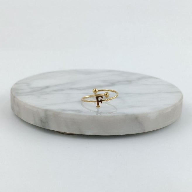 Anillo Dorado Inicial Personalizada - Belorias