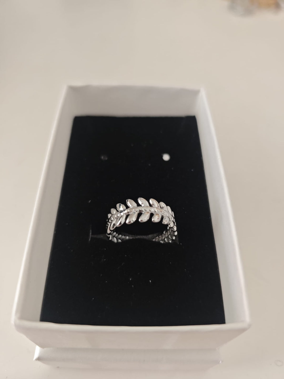 Anillo Leaf Plateado - Belorias