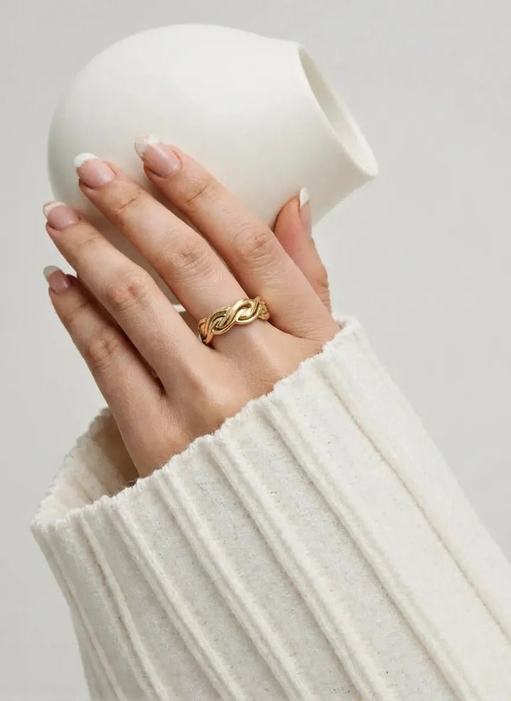 Anillo Sofía Dorado - Belorias
