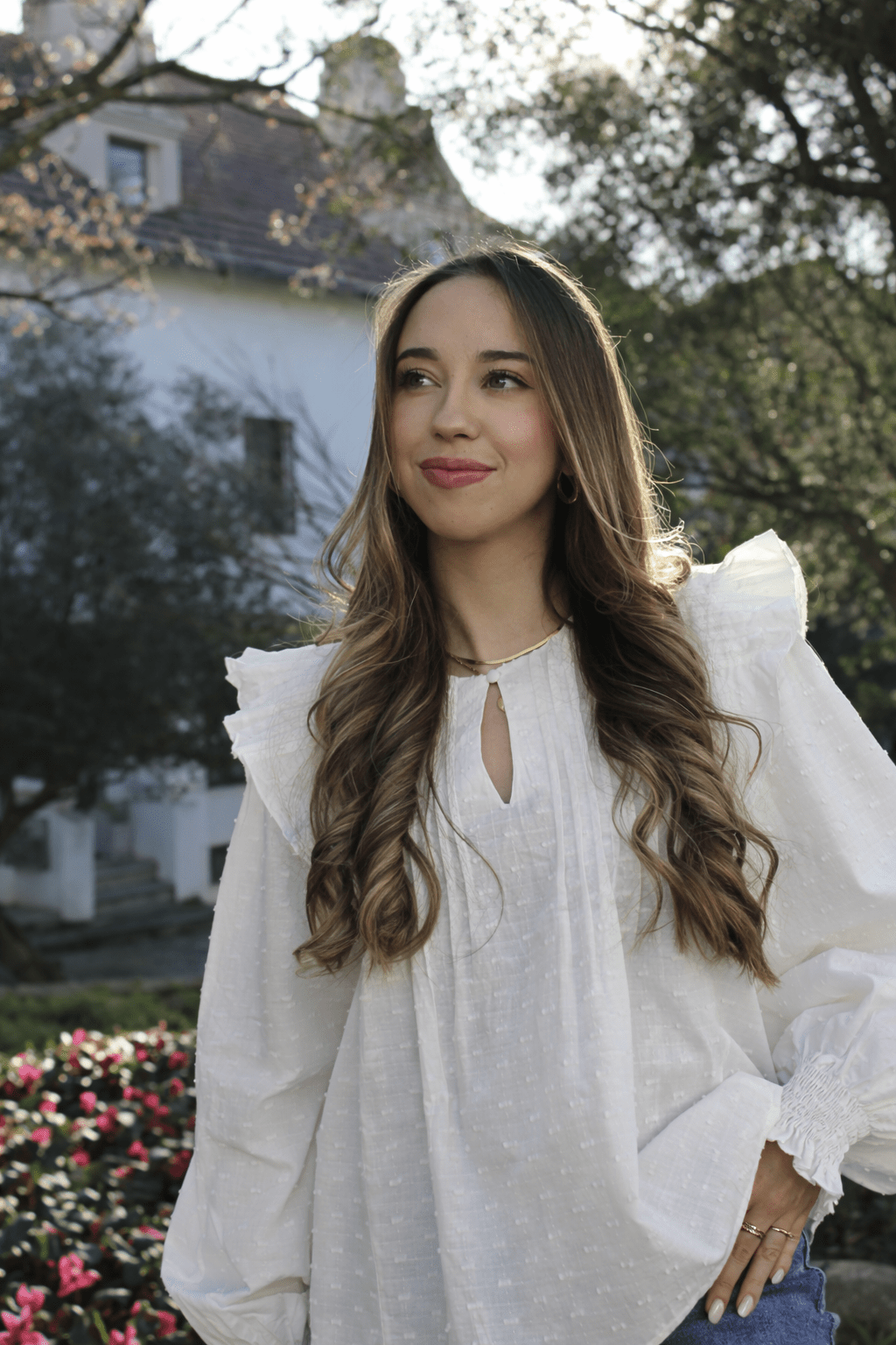 Blusa Premium Plumeti White - Belorias