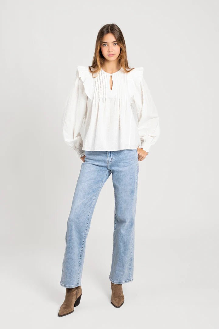 Blusa Premium Plumeti White - Belorias