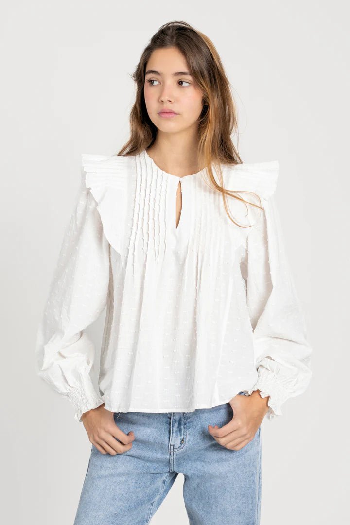 Blusa Premium Plumeti White - Belorias