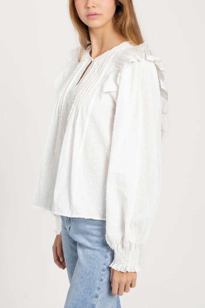 Blusa Premium Plumeti White - Belorias