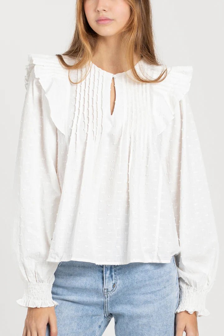 Blusa Premium Plumeti White - Belorias