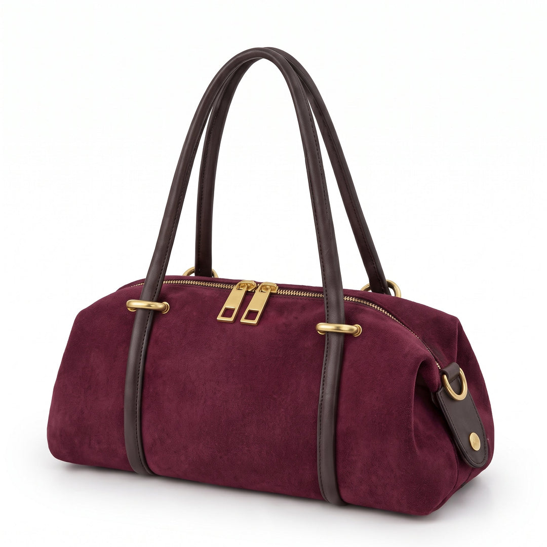 Bolso Bowling de Serraje y Piel - Belorias