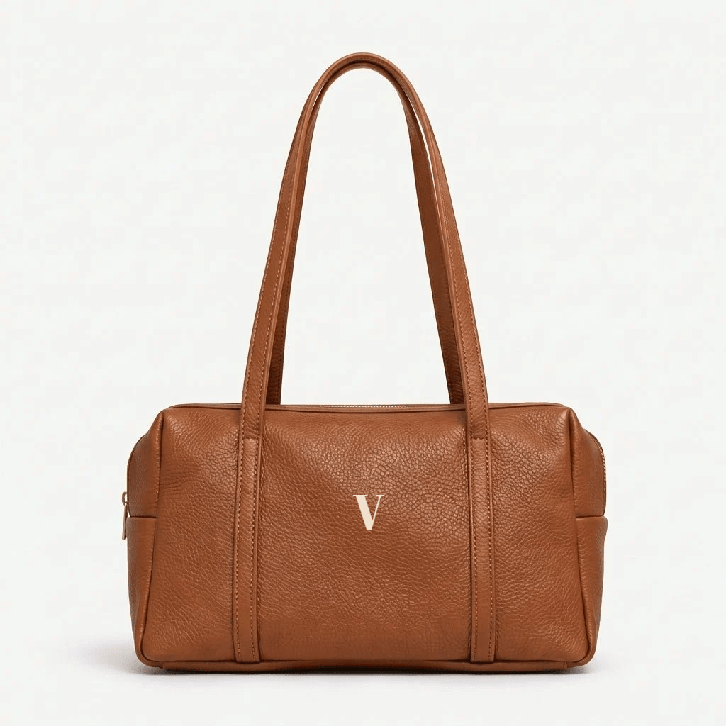 Bolso de Hombro en Piel Mera - Belorias