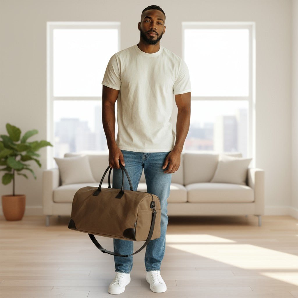 Bolso de Viaje Personalizado Canvas y Piel Trip - Belorias